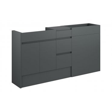 Ravenna 1536mm Standard Basin  WC and 3 Drawer Unit Pack (Choose finish)