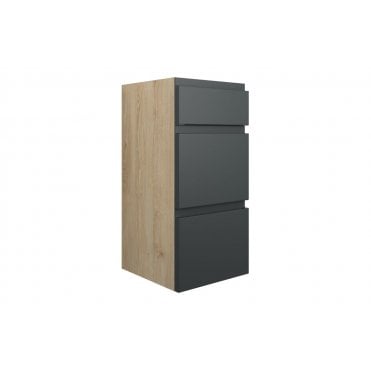 Ravenna 300mm Standard 3 Drawer Unit (Choose finish)