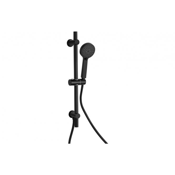 Plumb Warehouse Riser Rail & Handset - Matt Black