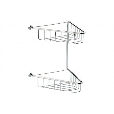 Rivloi 2-Tier Corner Shower Caddy - Chrome