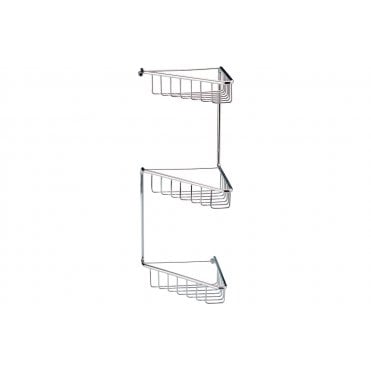 Rivloi 3-Tier Corner Shower Caddy - Chrome