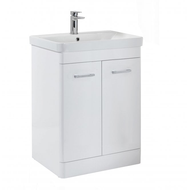 Plumb Warehouse Rossini 800mm 2 Door Floor Standing Vanity Unit With Basin