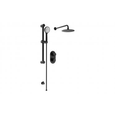 Round Concealed Valve Head & Arm Shower Pack