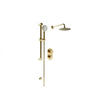 Round Concealed Valve Head & Arm Shower Pack