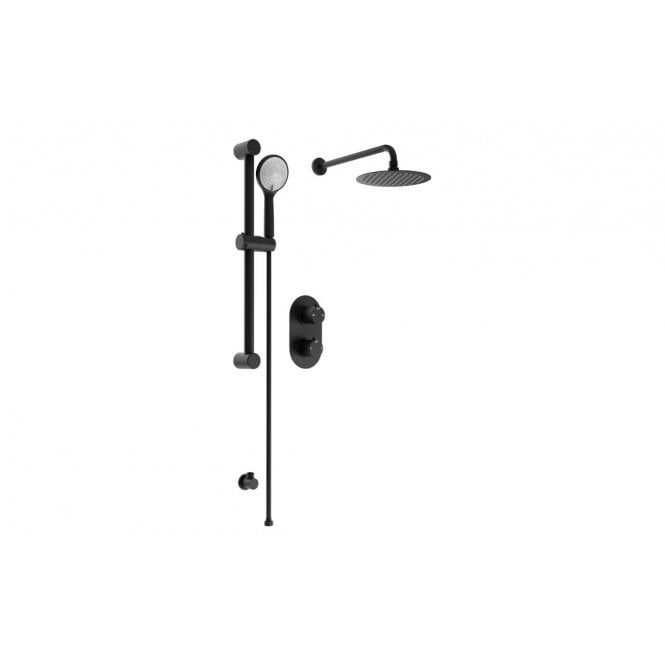 Plumb Warehouse Round Concealed Valve Head & Arm Shower Pack