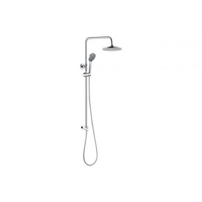 Plumb Warehouse Round Shower Kit w/Overhead & Handset