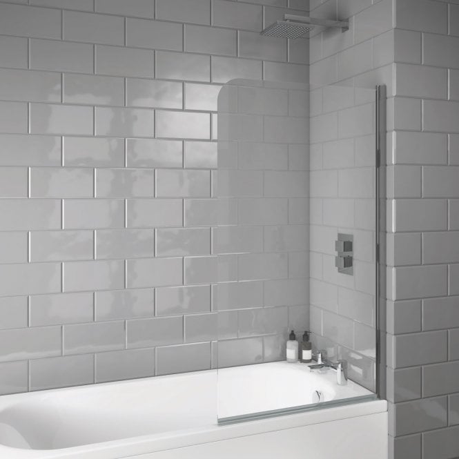 Plumb Warehouse S6 Radius Edge Bath Screen
