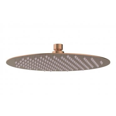 Salarna 250mm Round Ultraslim Showerhead - Brushed Bronze