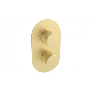 Salarna Thermostatic Single Outlet Twin Shower Valve