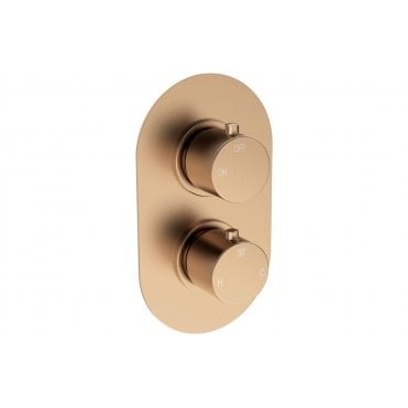 Salarna Thermostatic Single Outlet Twin Shower Valve