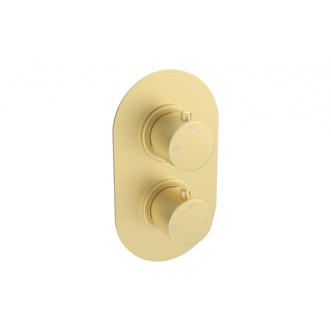 Plumb Warehouse Salarna Thermostatic Single Outlet Twin Shower Valve