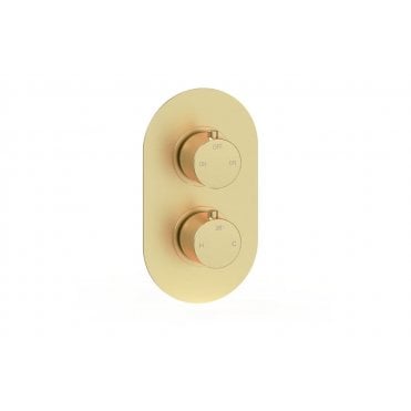 Salarna Thermostatic Two Outlet Twin Shower Valve