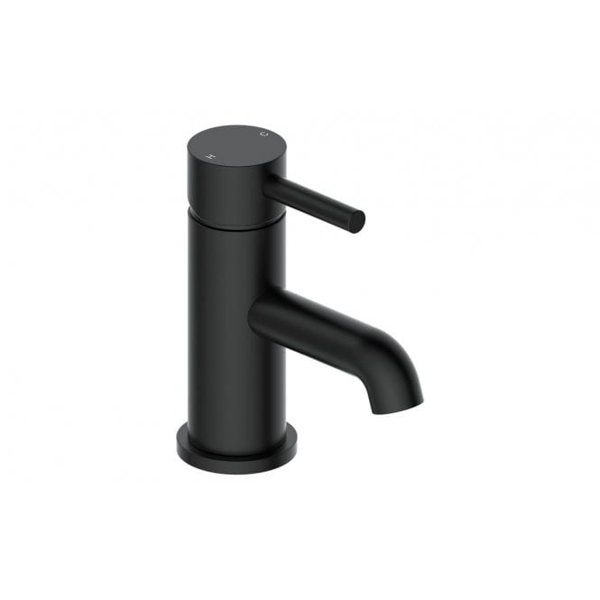 Plumb Warehouse Sarna Basin Mixer & Waste - Matt Black