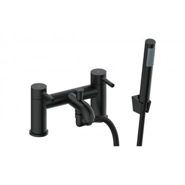 Sarna Bath/Shower Mixer & Bracket - Matt Black