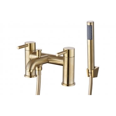 Sarna Bath Shower Mixer - Brushed Brass