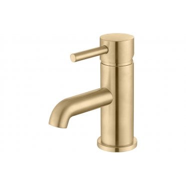 Sarna Mono Basin Tap - Brushed Brass