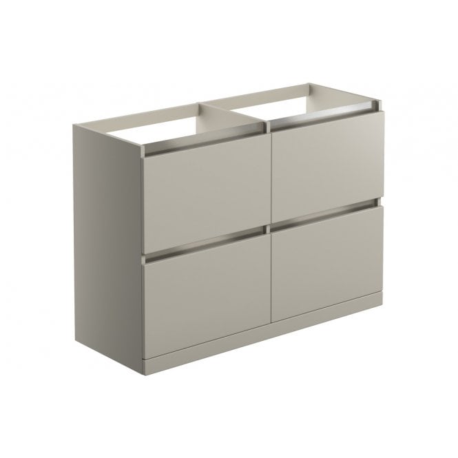 Plumb Warehouse Senigallia 1200mm Floor Standing Basin Unit Run (No Top) - Latte