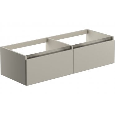 Senigallia 1200mm Wall Hung Basin Unit Run (No Top) - Latte