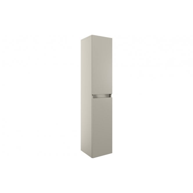 Plumb Warehouse Senigallia 300mm 2 Door Wall Hung Tall Unit - Latte