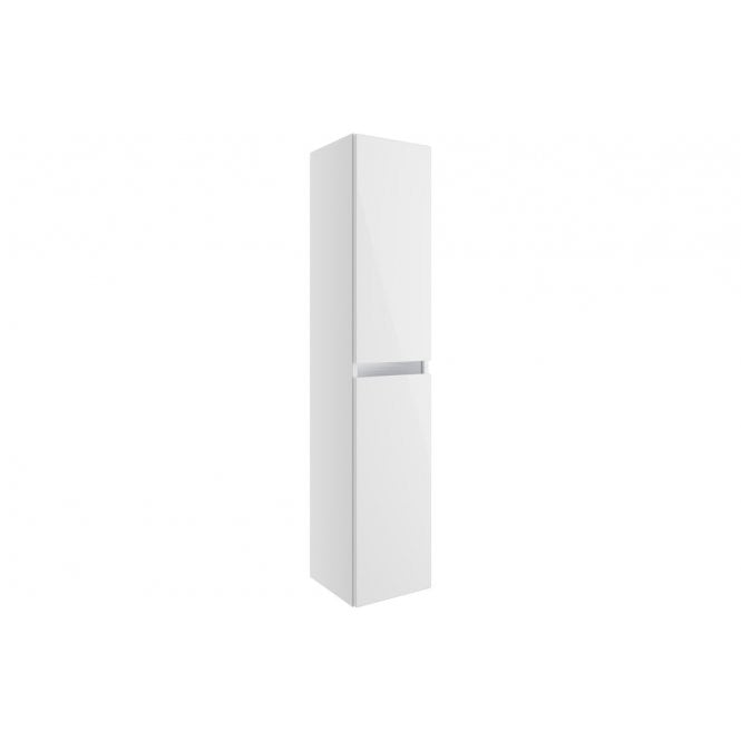 Plumb Warehouse Senigallia 300mm 2 Door Wall Hung Tall Unit - White Gloss