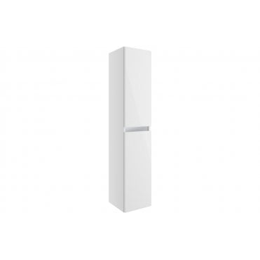 Senigallia 300mm 2 Door Wall Hung Tall Unit - White Gloss