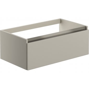Senigallia 800mm 1 Drawer Wall Hung Basin Unit (No Top) - Latte
