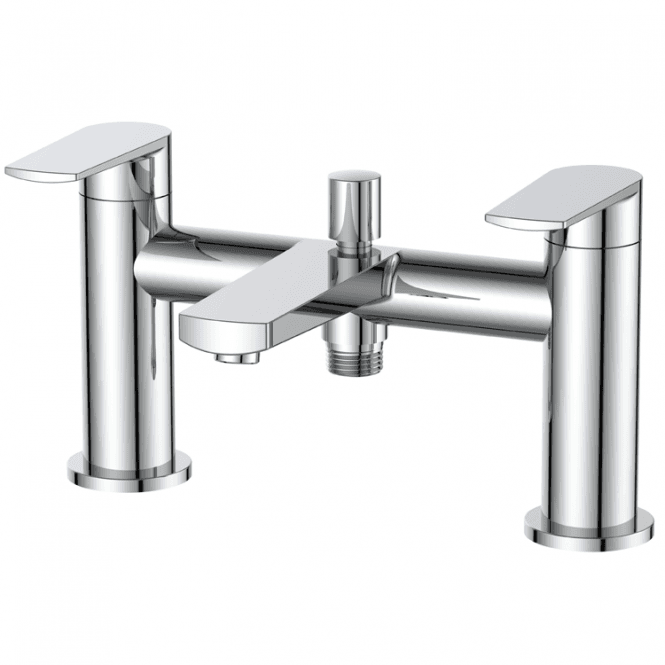 Plumb Warehouse  Sierra Bath Shower Mixer Tap with Shower Kit - Chrome