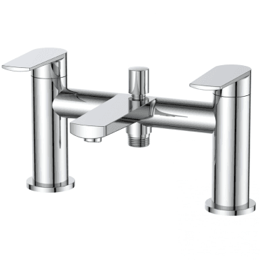 Plumb Warehouse Sierra Bath Shower Mixer Tap with Shower Kit - Chrome