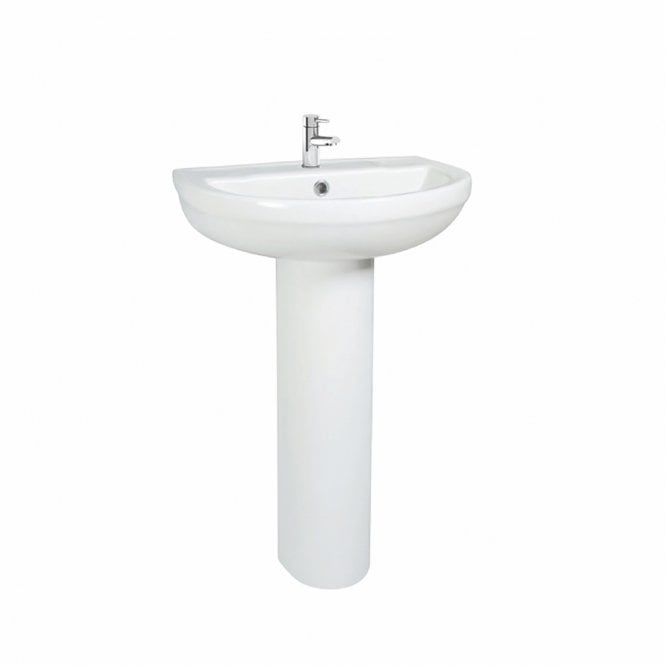 Plumb Warehouse Spa 550mm Basin With Full Pedestal