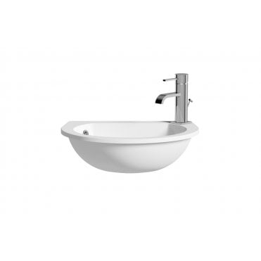 Space Saver 490x355mm 1 Tap Hole Semi Recessed Basin