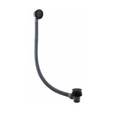 Plumb Warehouse Sprung Plug Bath Waste - Matt Black