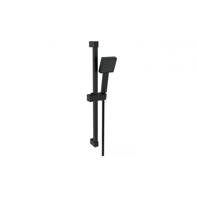 Plumb Warehouse Square Slider Rail Kit & Single Mode Handset (Choose Finish)