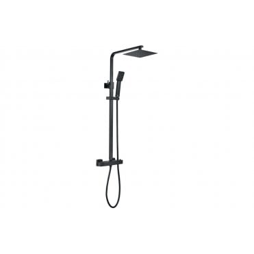 Square Thermostatic Bar Mixer with Riser Kit
