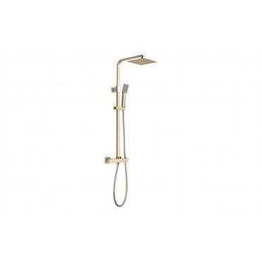 Square Thermostatic Bar Mixer with Riser Kit