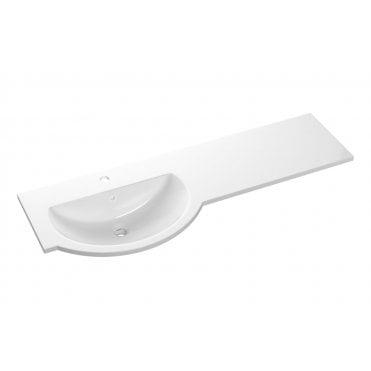 Standard Round One-Piece Basin and Overflow Ring (Choose Size and Handing)