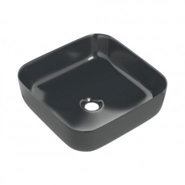Sulmoni 400mm Ceramic Square Washbowl & Waste