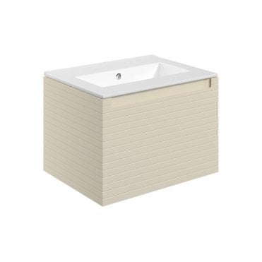 Terni 615mm Wall Hung 1 Drawer Basin Unit and 0 Tap Holes Thin Edge Basin (Choose Finish)