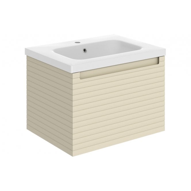 Plumb Warehouse Terni Wall Hung 1 Drawer Basin Unit & Basin (Choose Size and Finish)