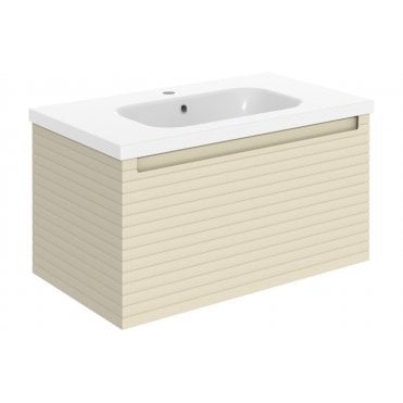 Terni Wall Hung 1 Drawer Basin Unit & Basin (Choose Size and Finish)
