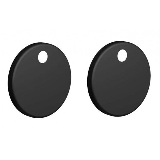Plumb Warehouse Toilet Seat Cover Caps - Matt Black
