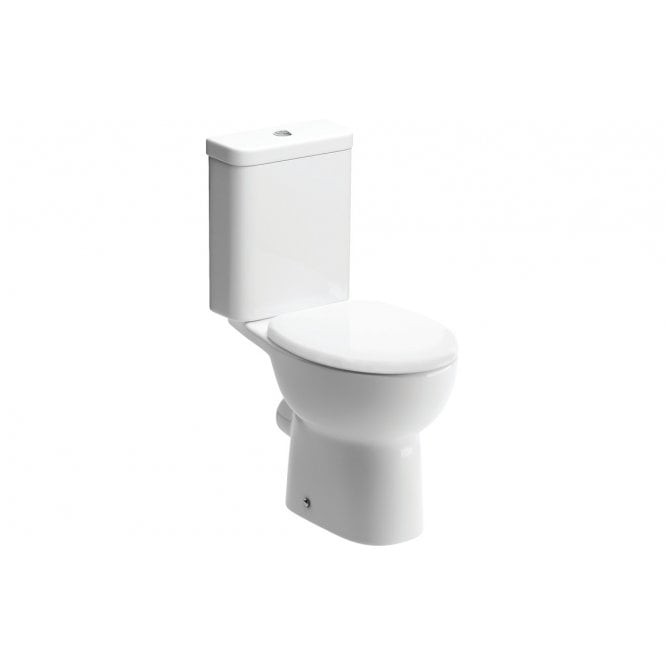 Plumb Warehouse Toscana Close Coupled Open Back WC & Soft Close Seat