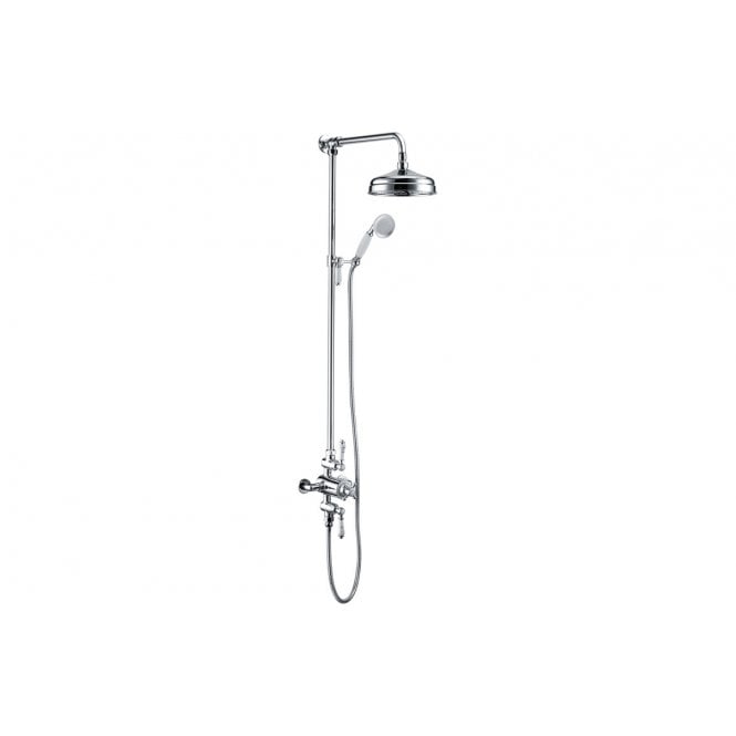 Plumb Warehouse Traditional Exposed Two Outlet w/Riser Kit & Overhead