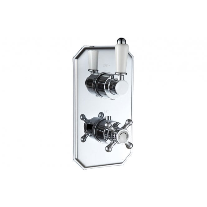 Plumb Warehouse Traditional Lever Thermostatic Shower Valve - Single Outlet