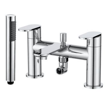 Plumb Warehouse True Bath Shower Mixer with hose and handset - Chrome