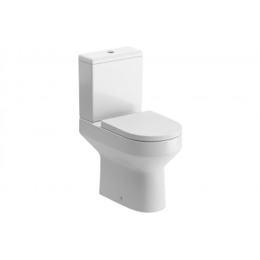 Turini Close Coupled Open Back Comfort Height WC & Soft Close Seat