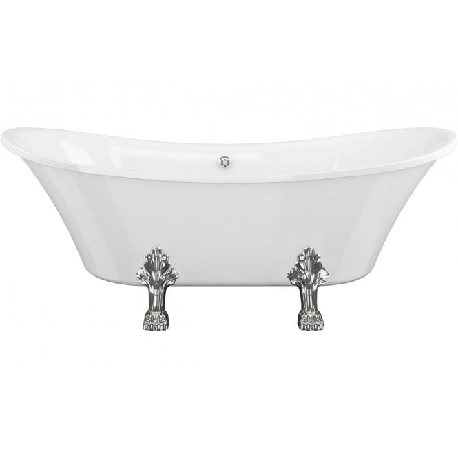 Plumb Warehouse Tuscane Freestanding No Tap Hole 1760x710x775mm Bath w/Feet