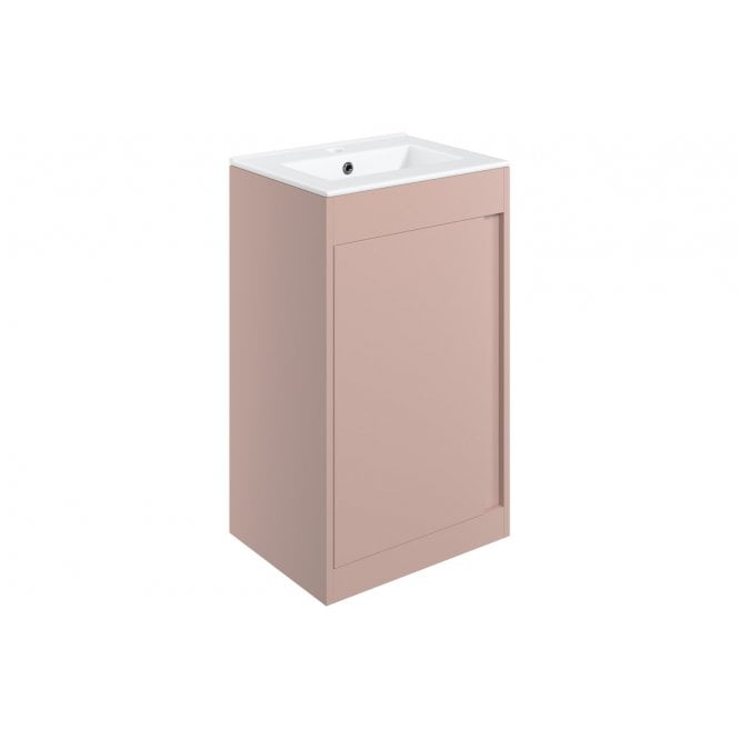 Plumb Warehouse Ubino 510mm Floor Standing Unit Inc. Basin - Matt Antique Rose