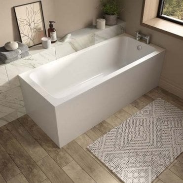 Plumb Warehouse Vale Single Ended Bath - White