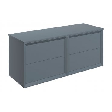 Venetti 1200mm Wall Hung 4 Drawer Basin Unit Run & Top (Select Finish)