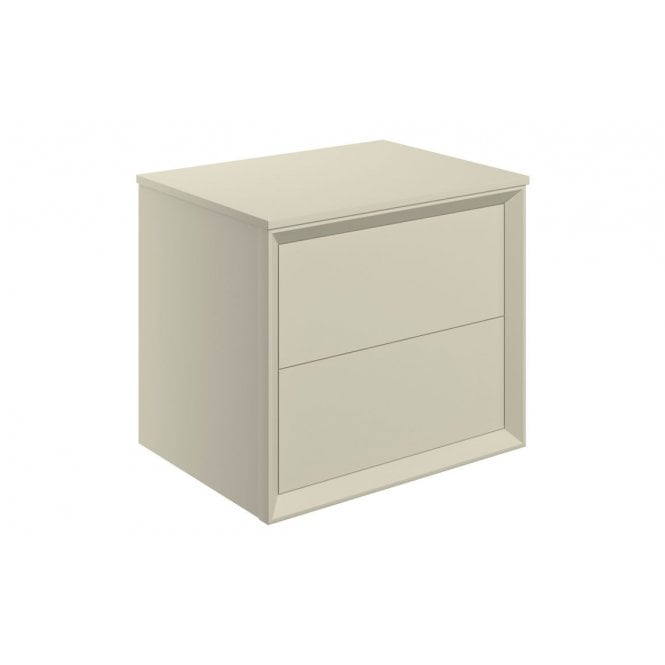 Plumb Warehouse Venetti Wall Hung 2 Drawer Basin Unit & Top (Select size and finish)